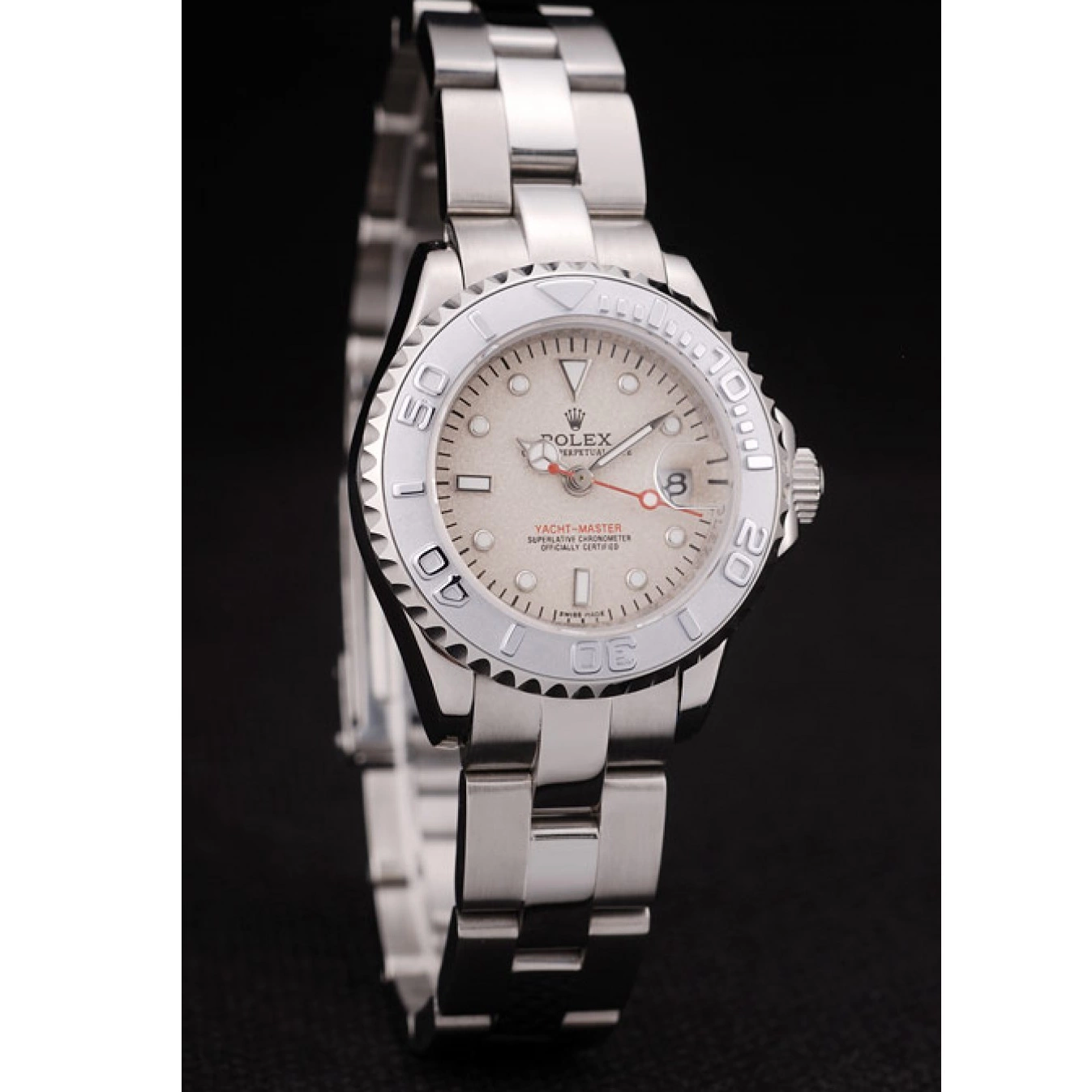 Good Copy Rolex Watches Beige Master Bezel Yacht Silver Dial Rolex 0730